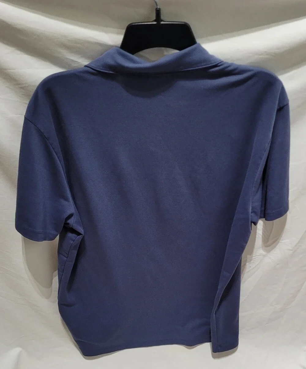 Banana Republic Polo Shirt Mens Large Blue Short Sleeve Soft Stretch Casual Top